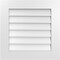 Ekena Millwork Vertical Surface Mount PVC Gable Vent: Non-Functional, w/ 3-1/2"W x 1"P Standard Frame, 24"W x 24"H GVPVE24X2401SN - alternate 1